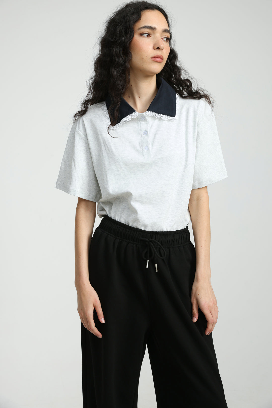 Suit Light Grey Polo T-Shirt