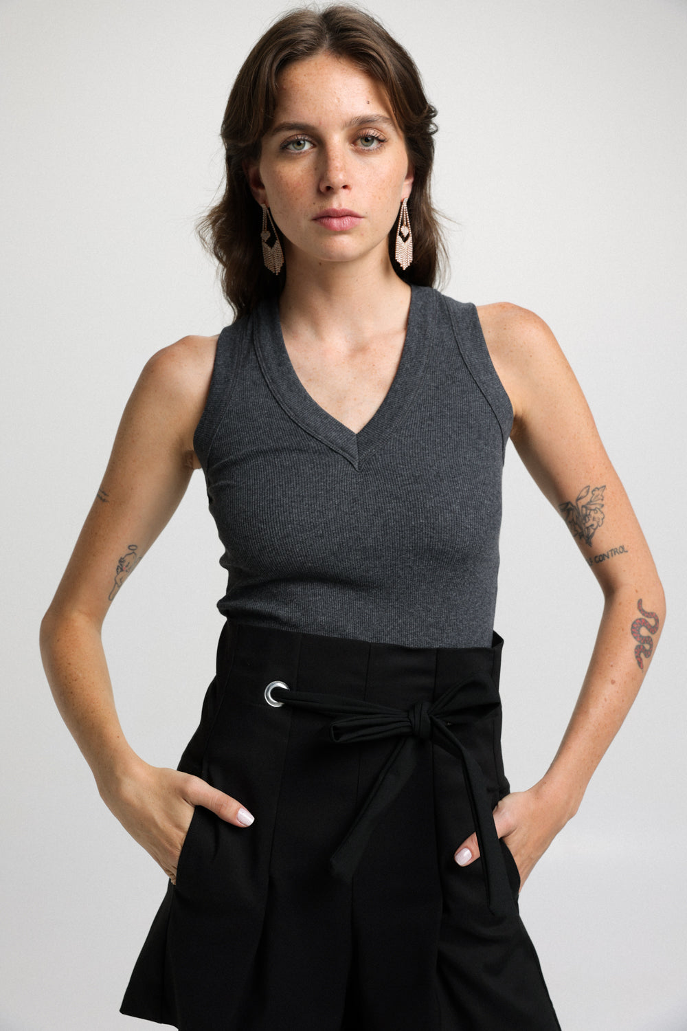 Spotted Gray tank