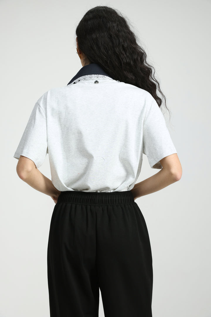 Suit Light Grey Polo T-Shirt