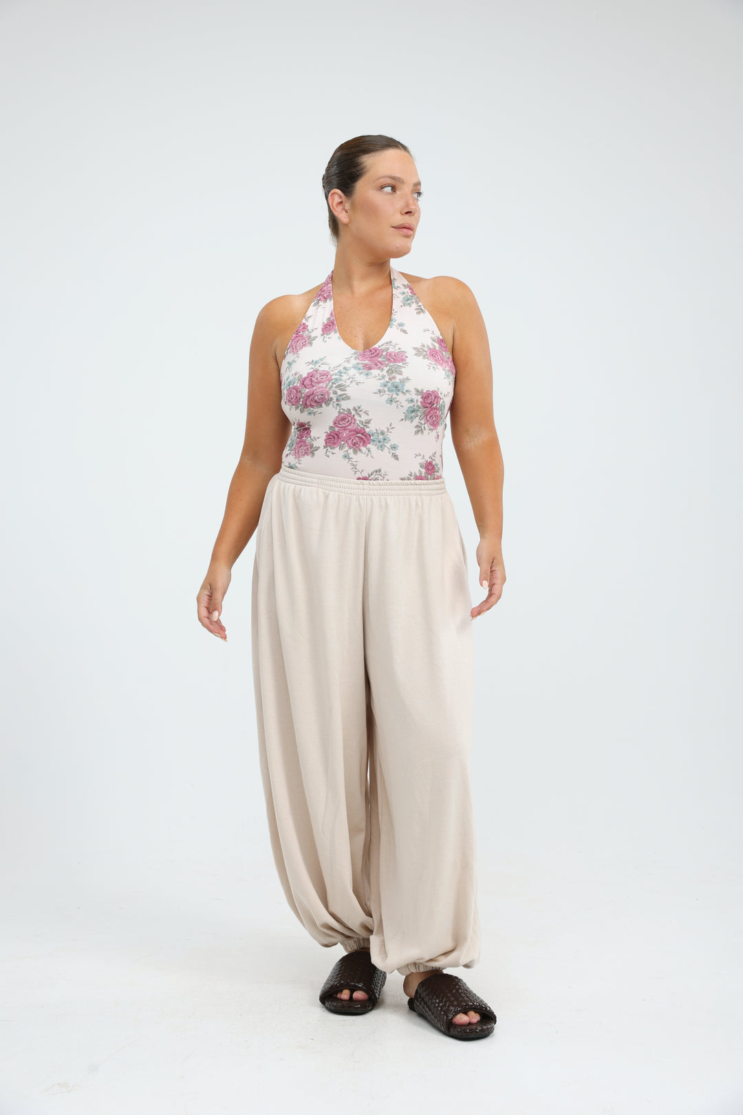 Note Pink Floral Bodysuit