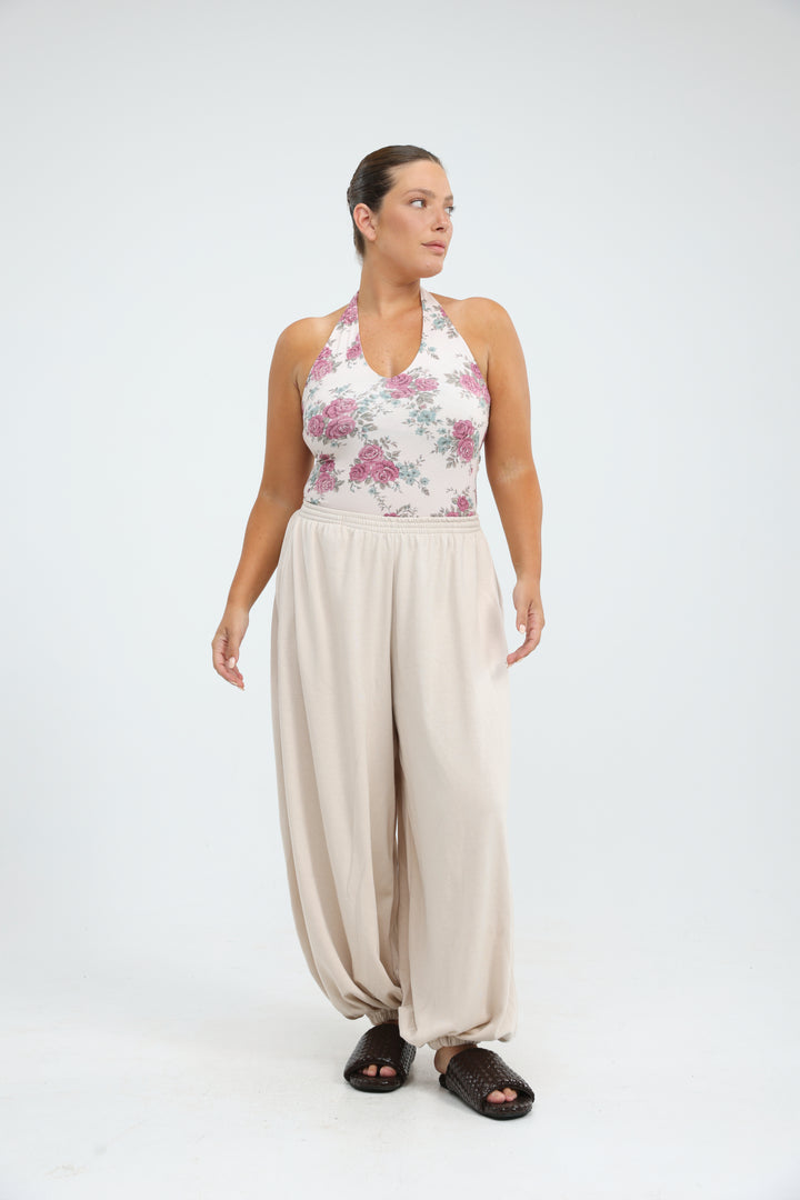 Note Pink Floral Bodysuit