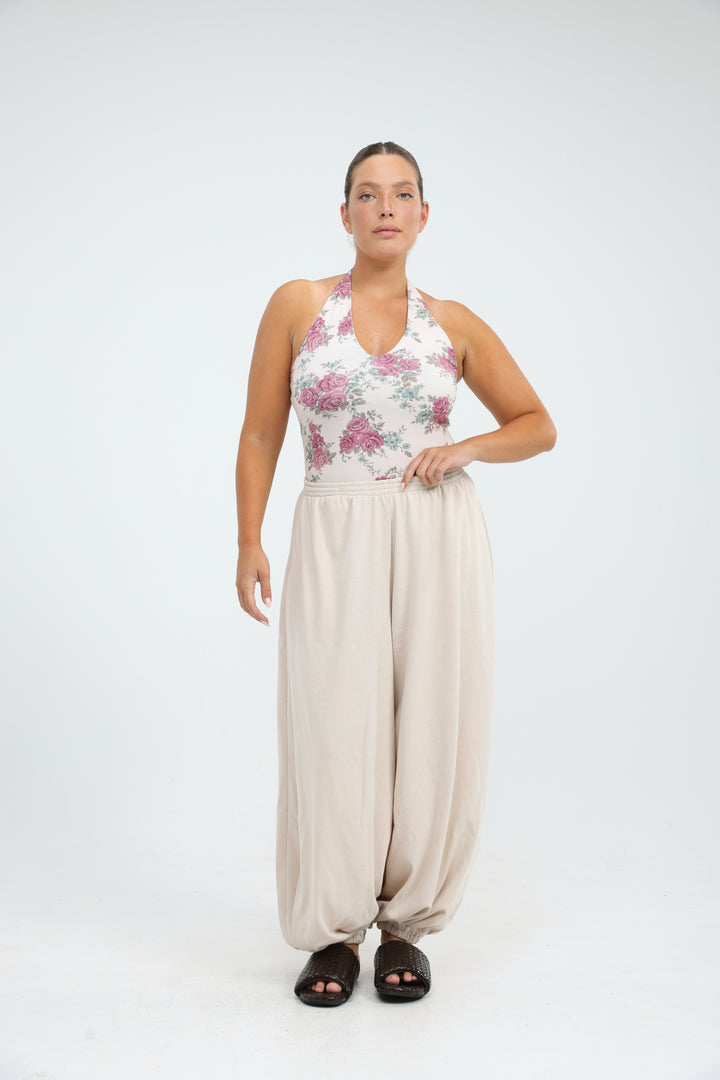 Note Pink Floral Bodysuit