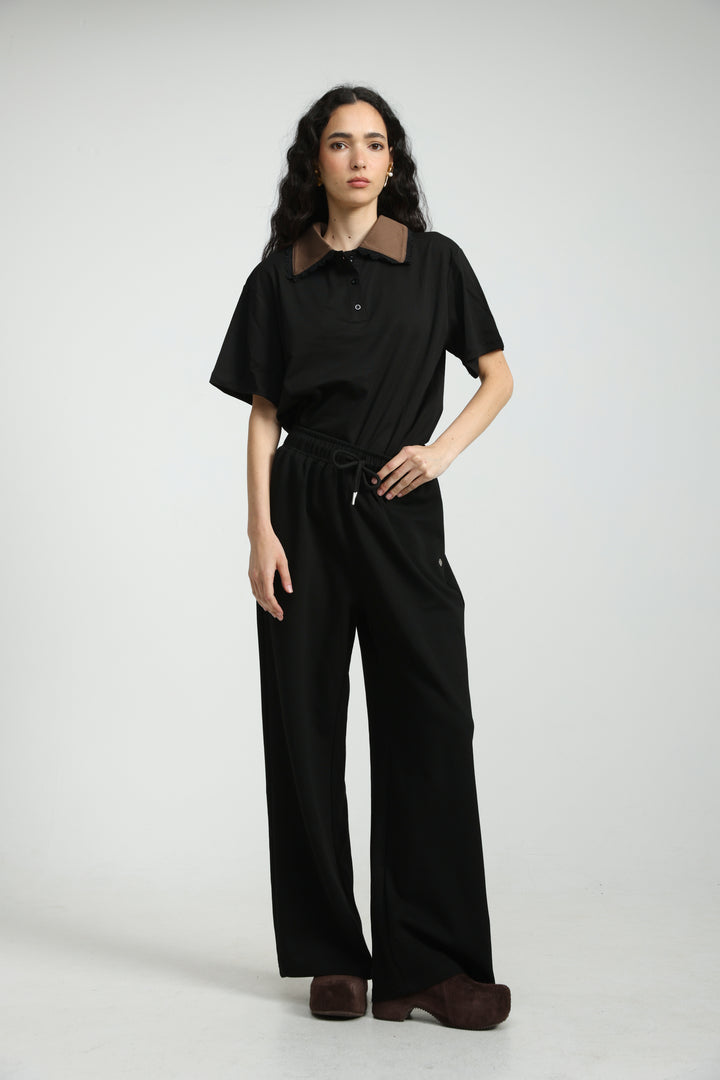 Suit Black/Brown Polo T-Shirt