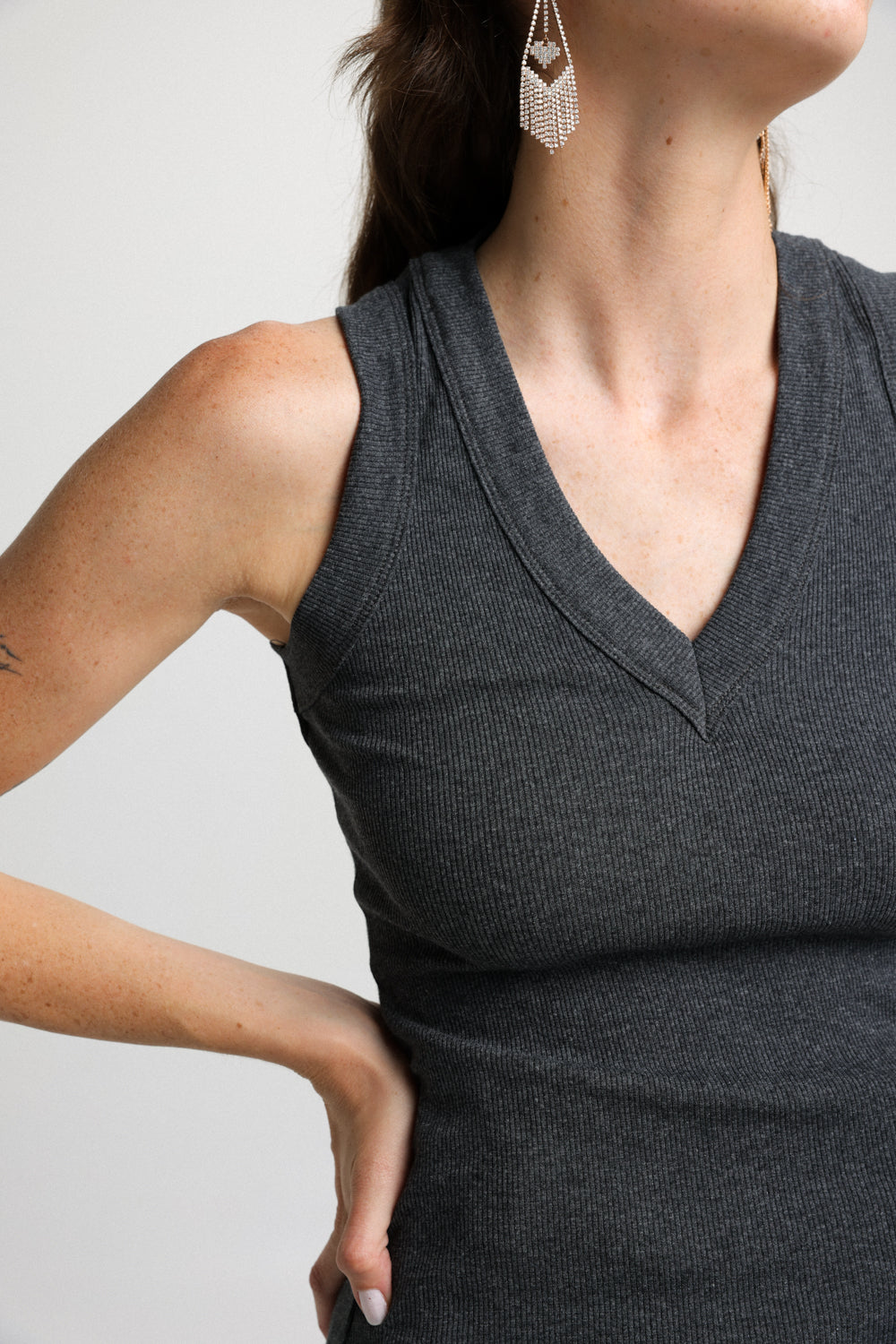 Spotted Gray tank