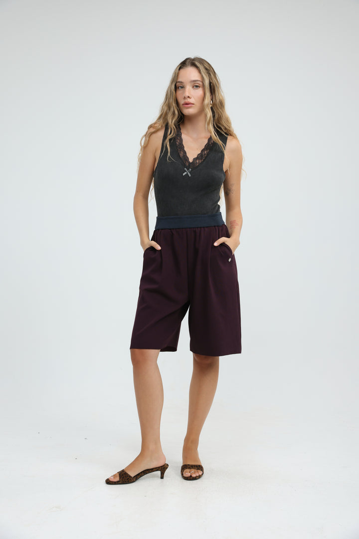 Foreign Wine Bermuda Shorts