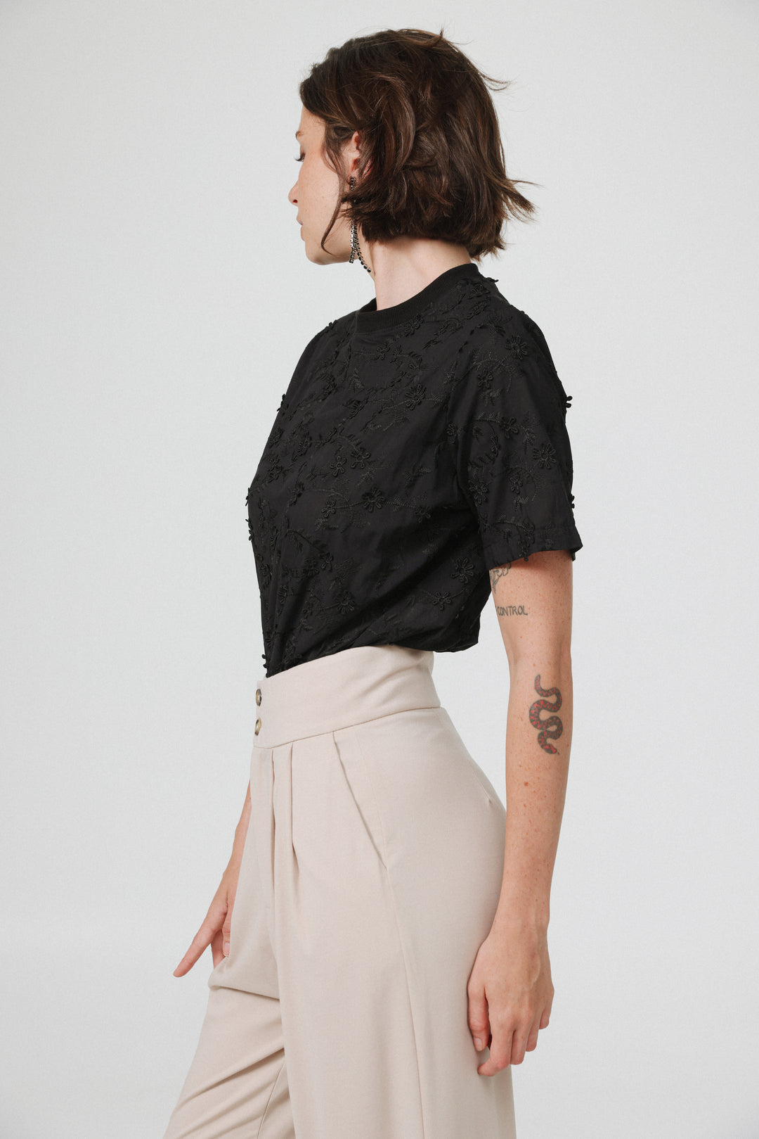 Meeting Black Padded Bodysuit