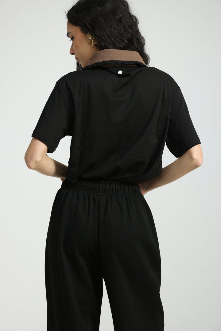 Suit Black/Brown Polo T-Shirt