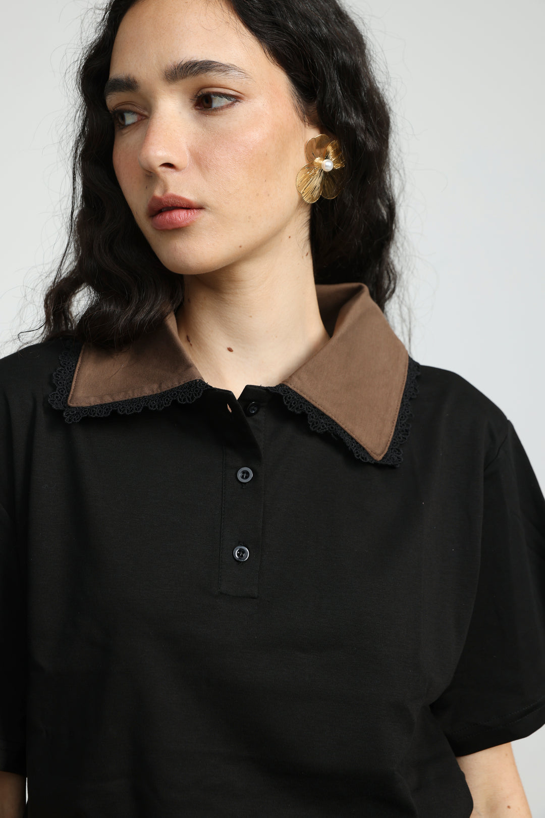 Suit Black/Brown Polo T-Shirt