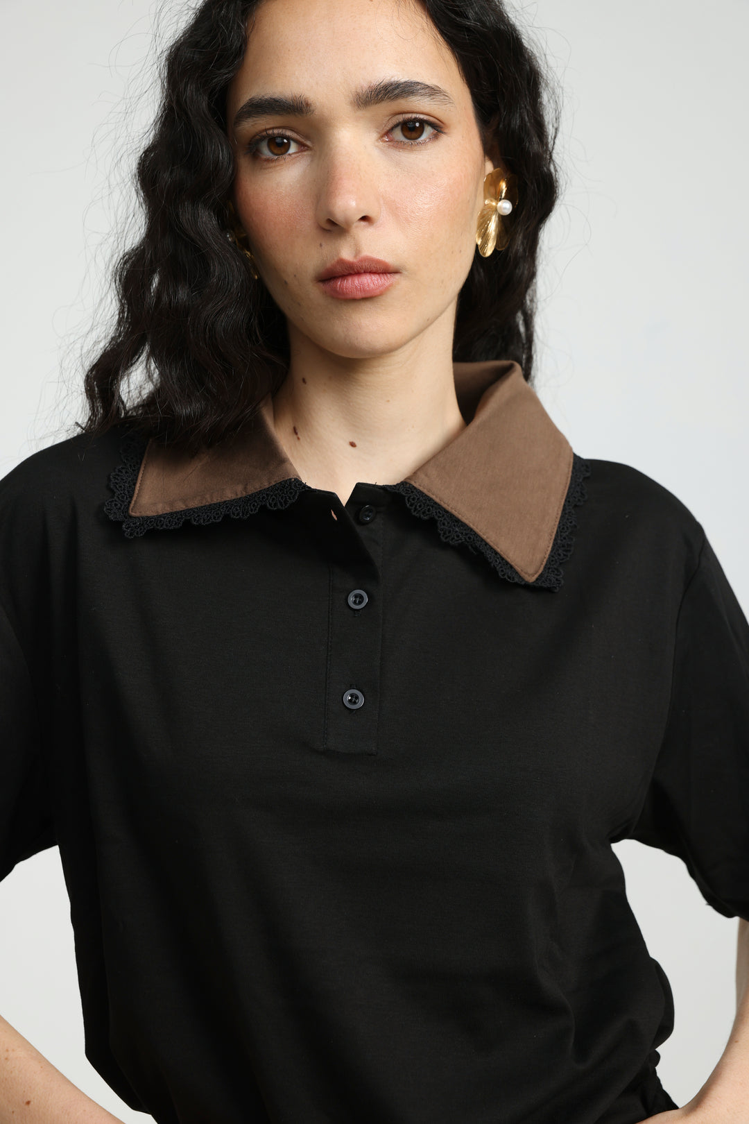 Suit Black/Brown Polo T-Shirt