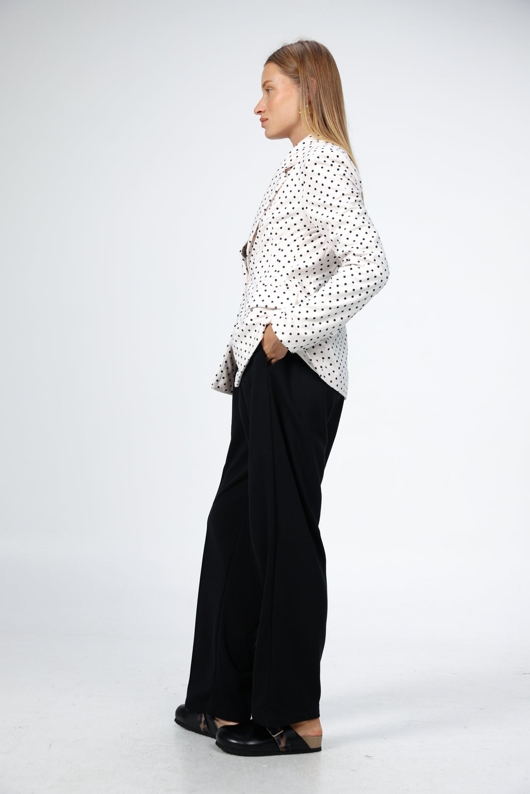 Affection Cream Dots Blazer