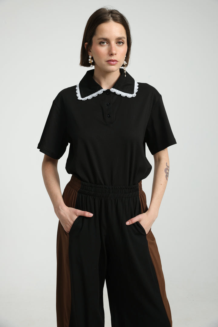 Suit Black Polo T-Shirt