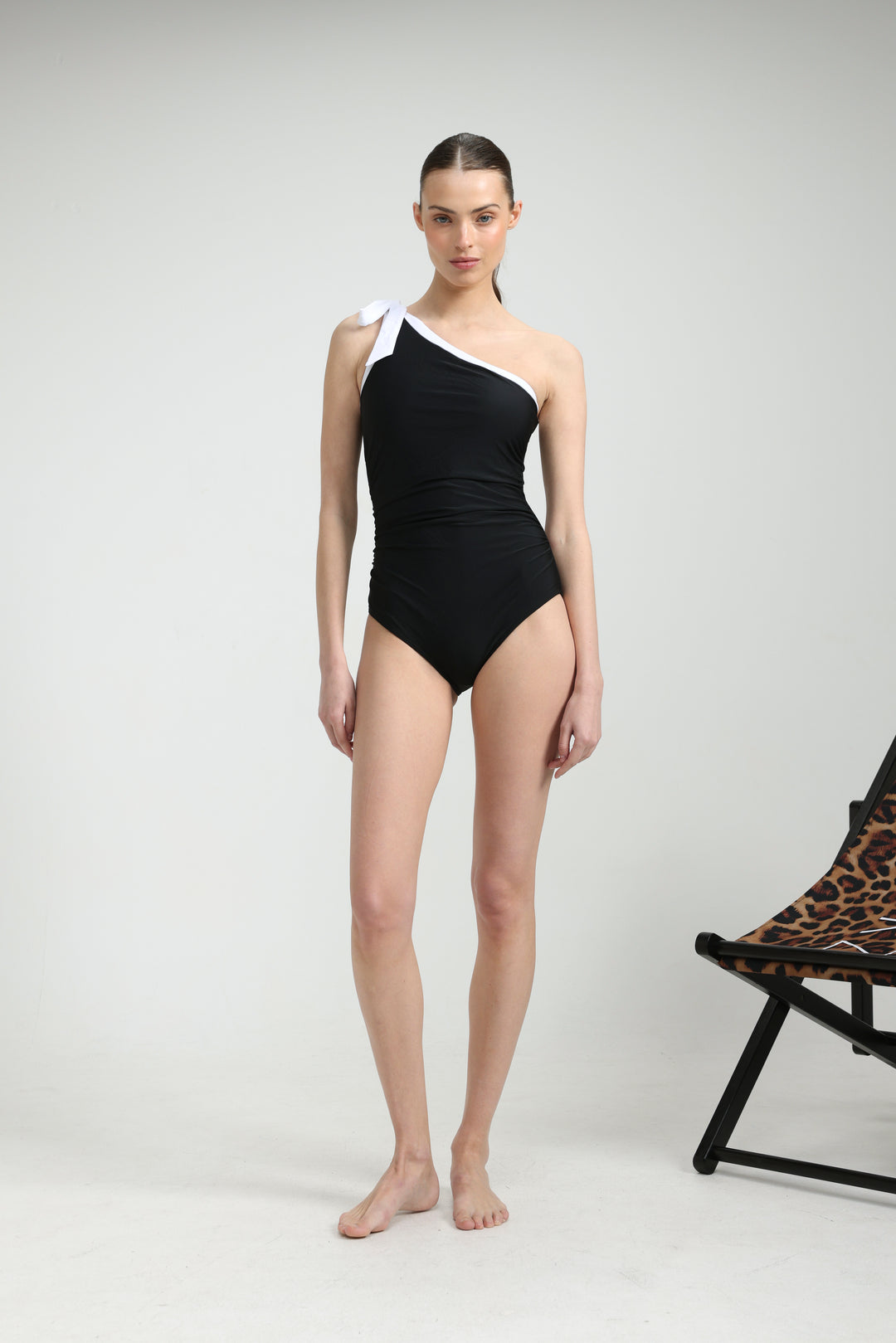 Futurism Black Swimsuit