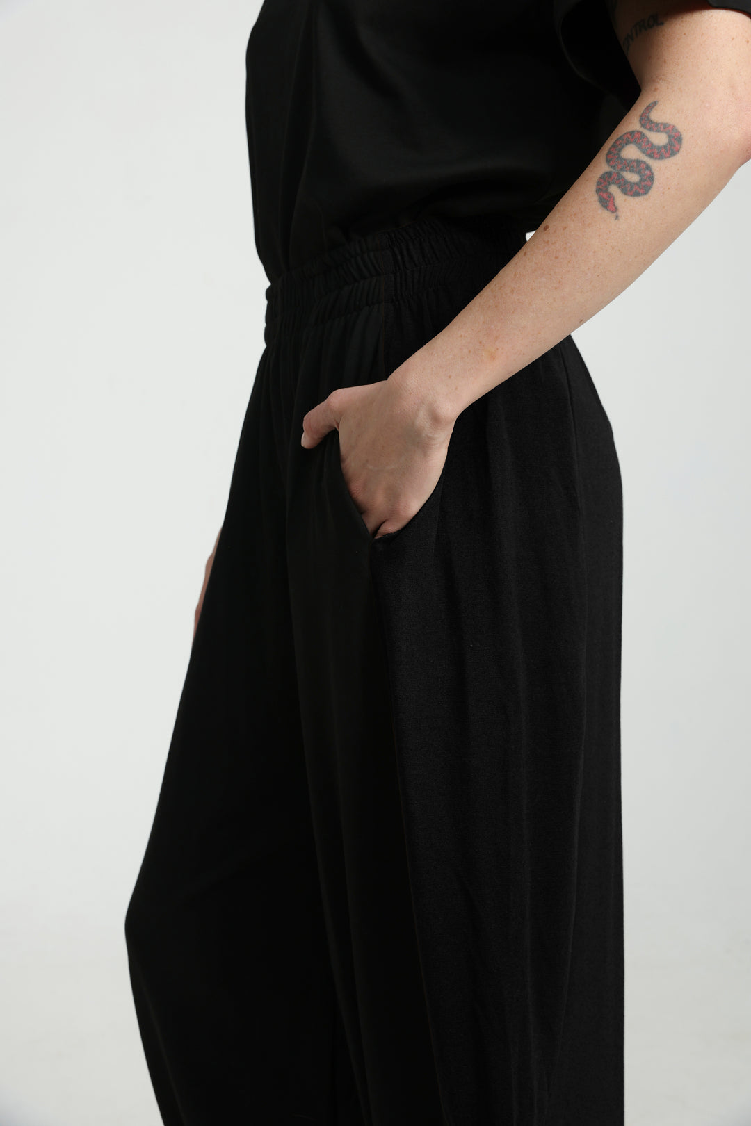 Caring Black Joggers