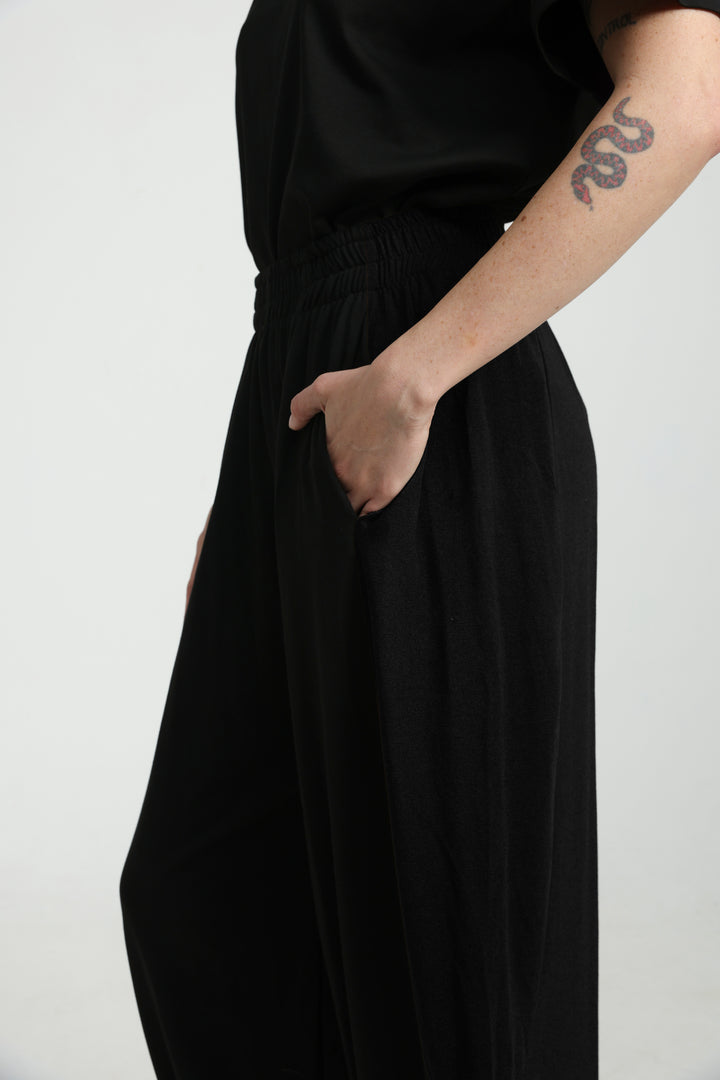 Caring Black Joggers