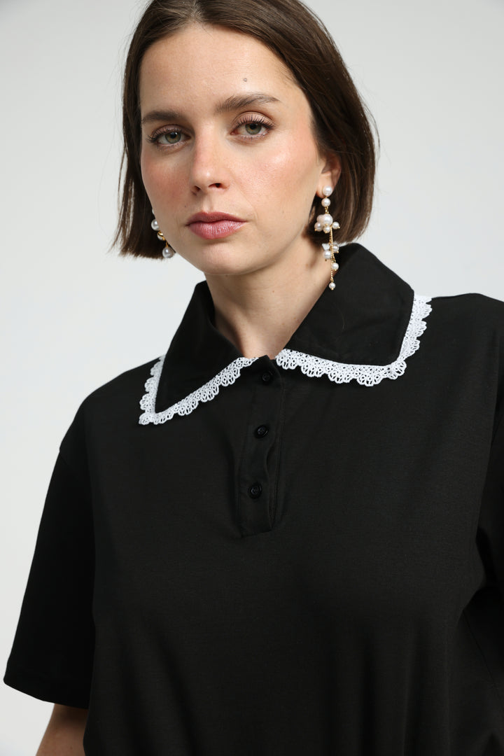 Suit Black Polo T-Shirt