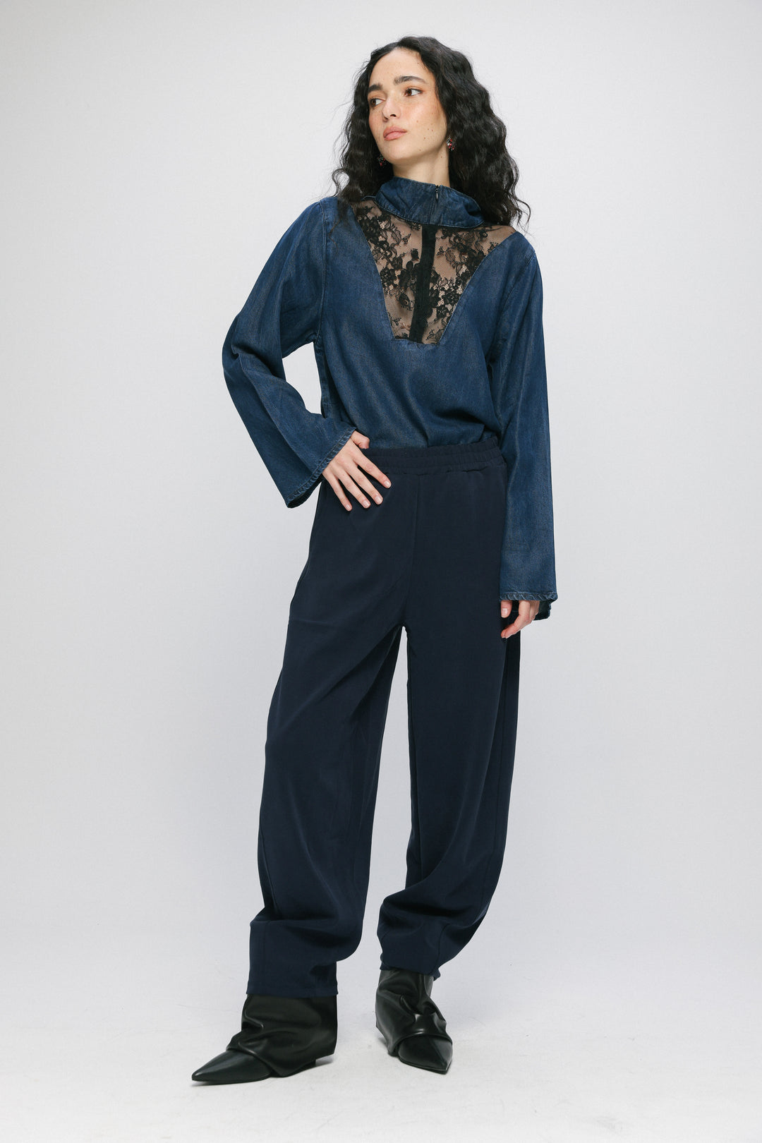 Adam Lace Dark Denim Polo