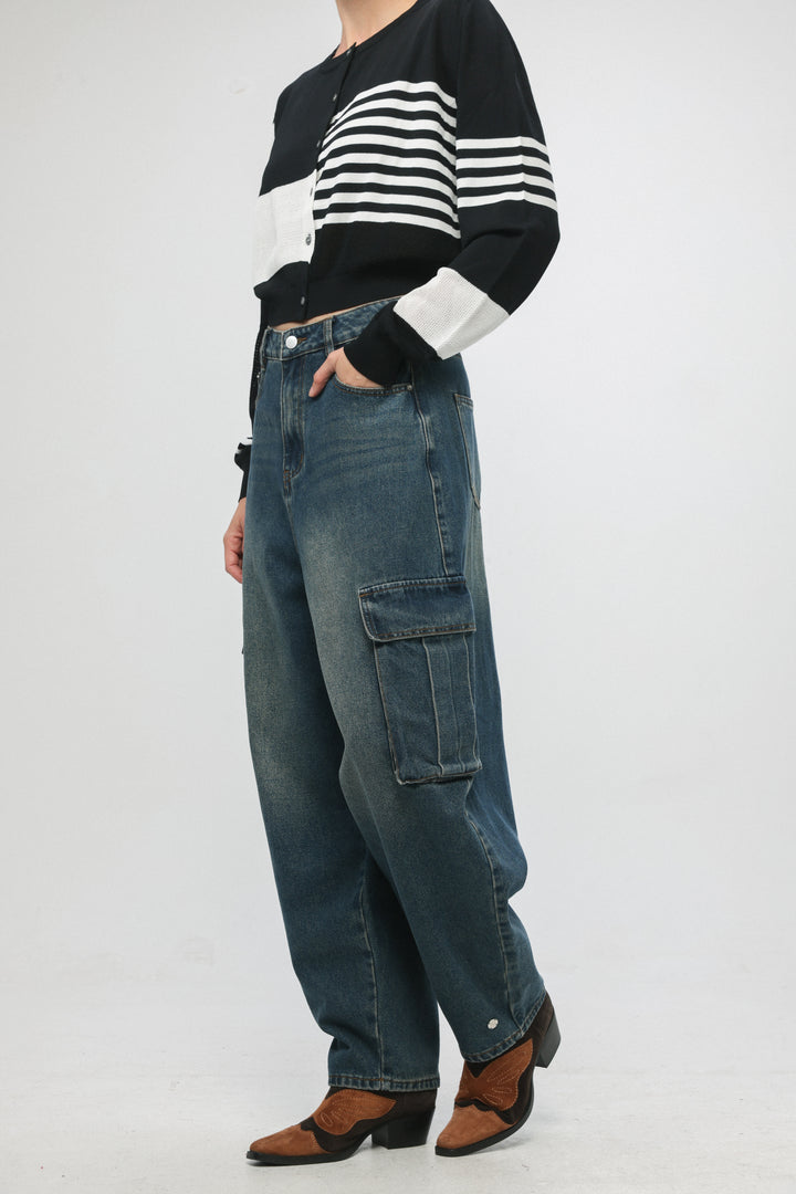 Star 462 Blue Cargo Denim