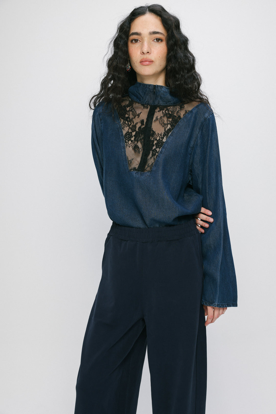 Adam Lace Dark Denim Polo