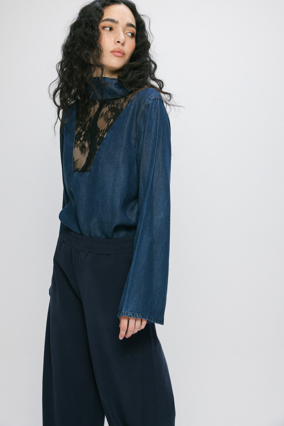 Adam Lace Dark Denim Polo