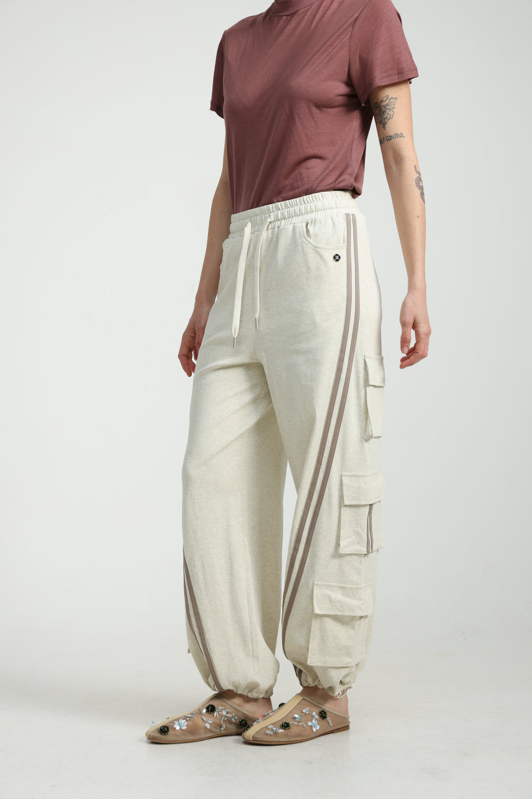 Port Cream Joggers