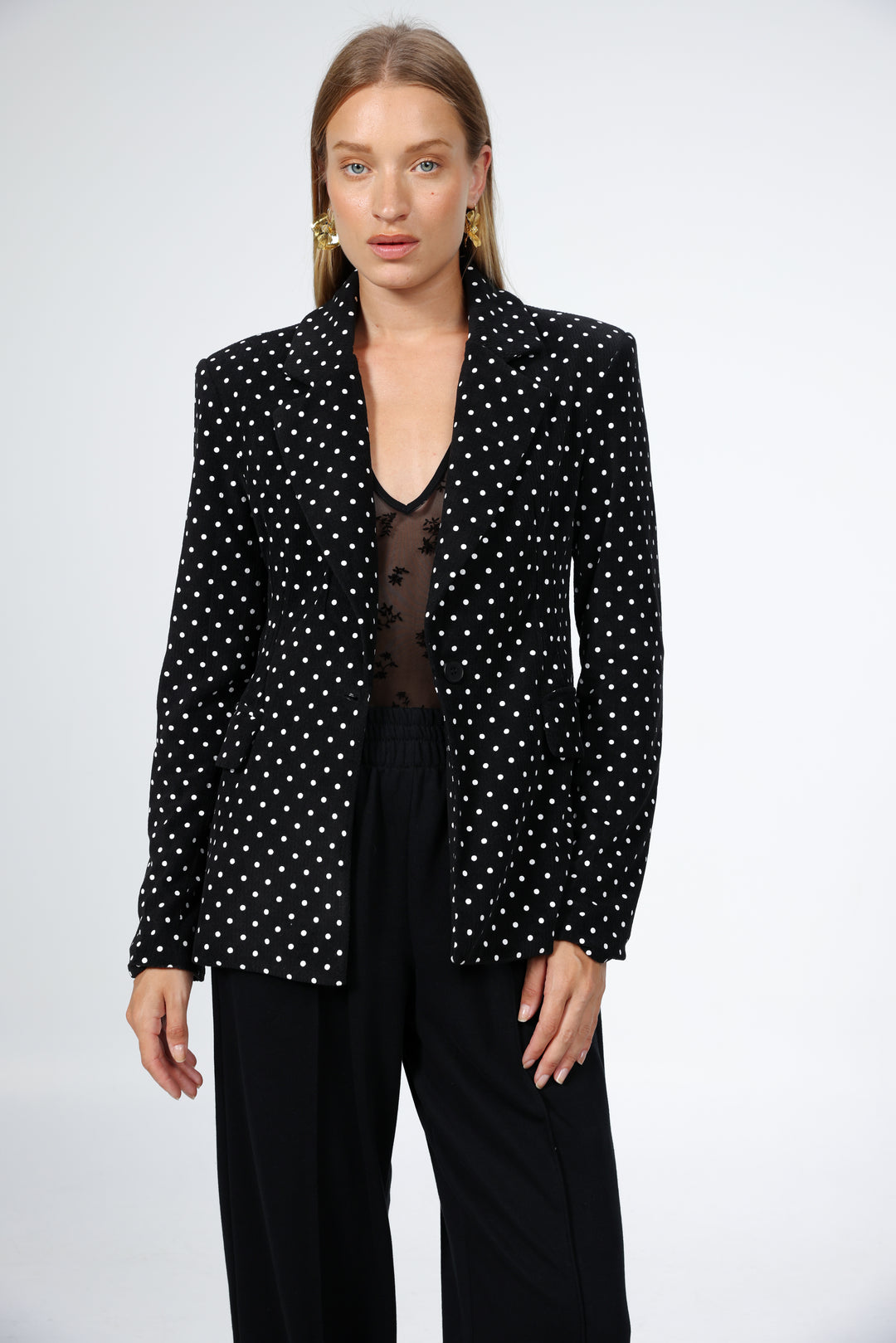 Affection Black Dots Blazer