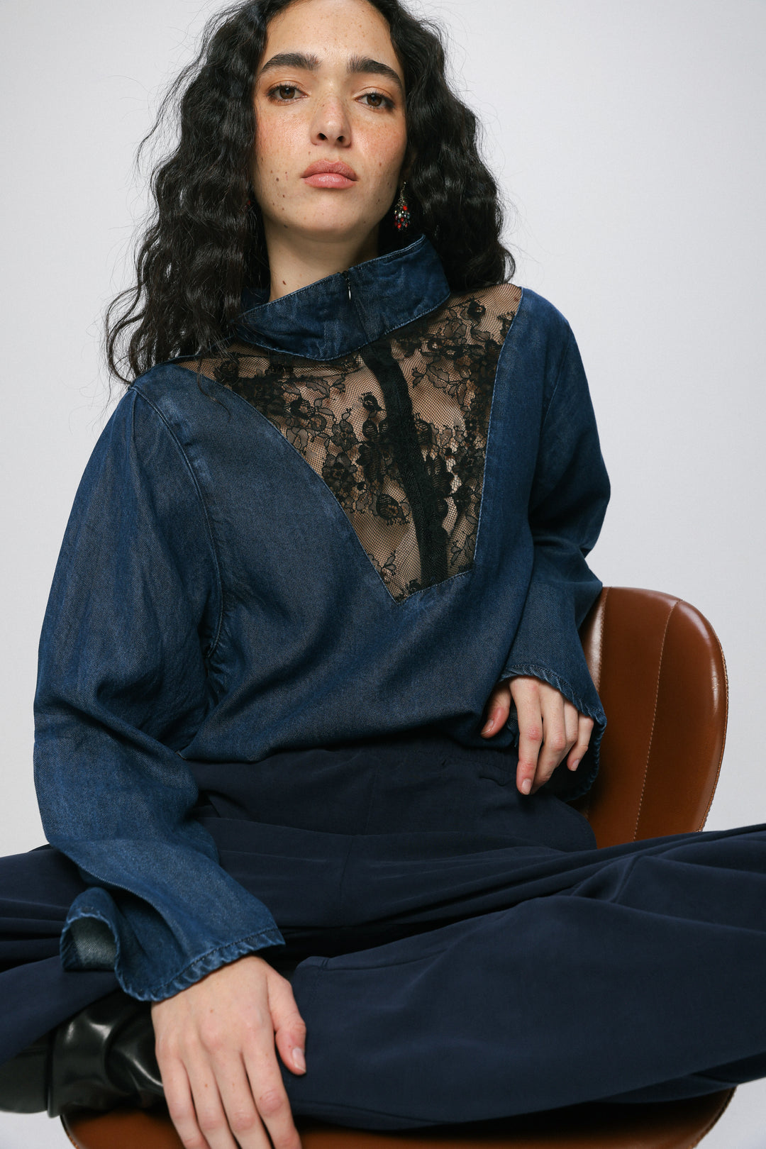 Adam Lace Dark Denim Polo