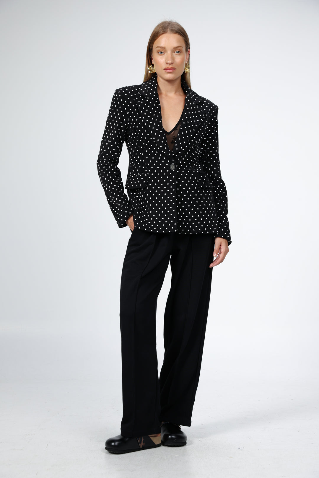 Affection Black Dots Blazer