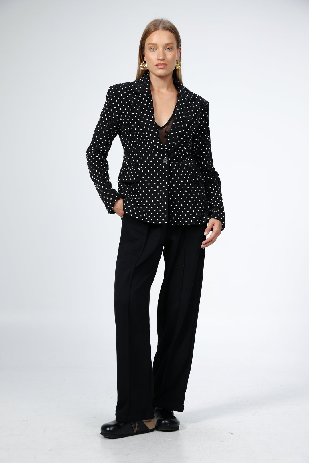 Affection Black Dots Blazer