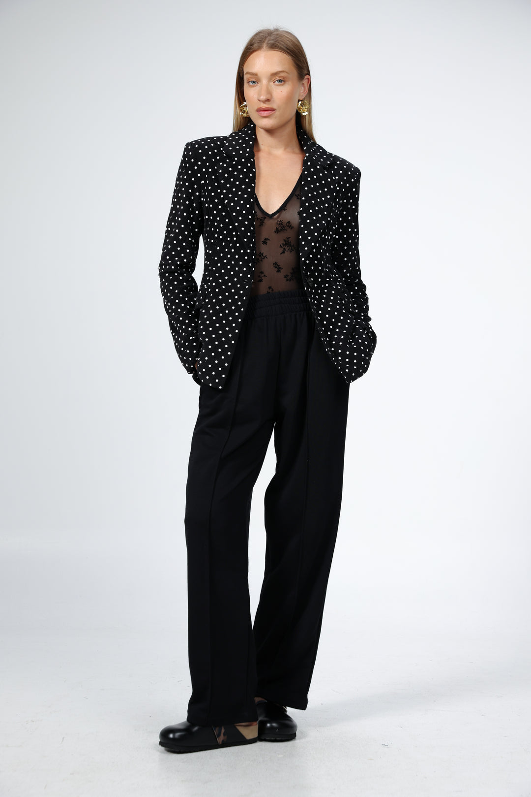 Affection Black Dots Blazer
