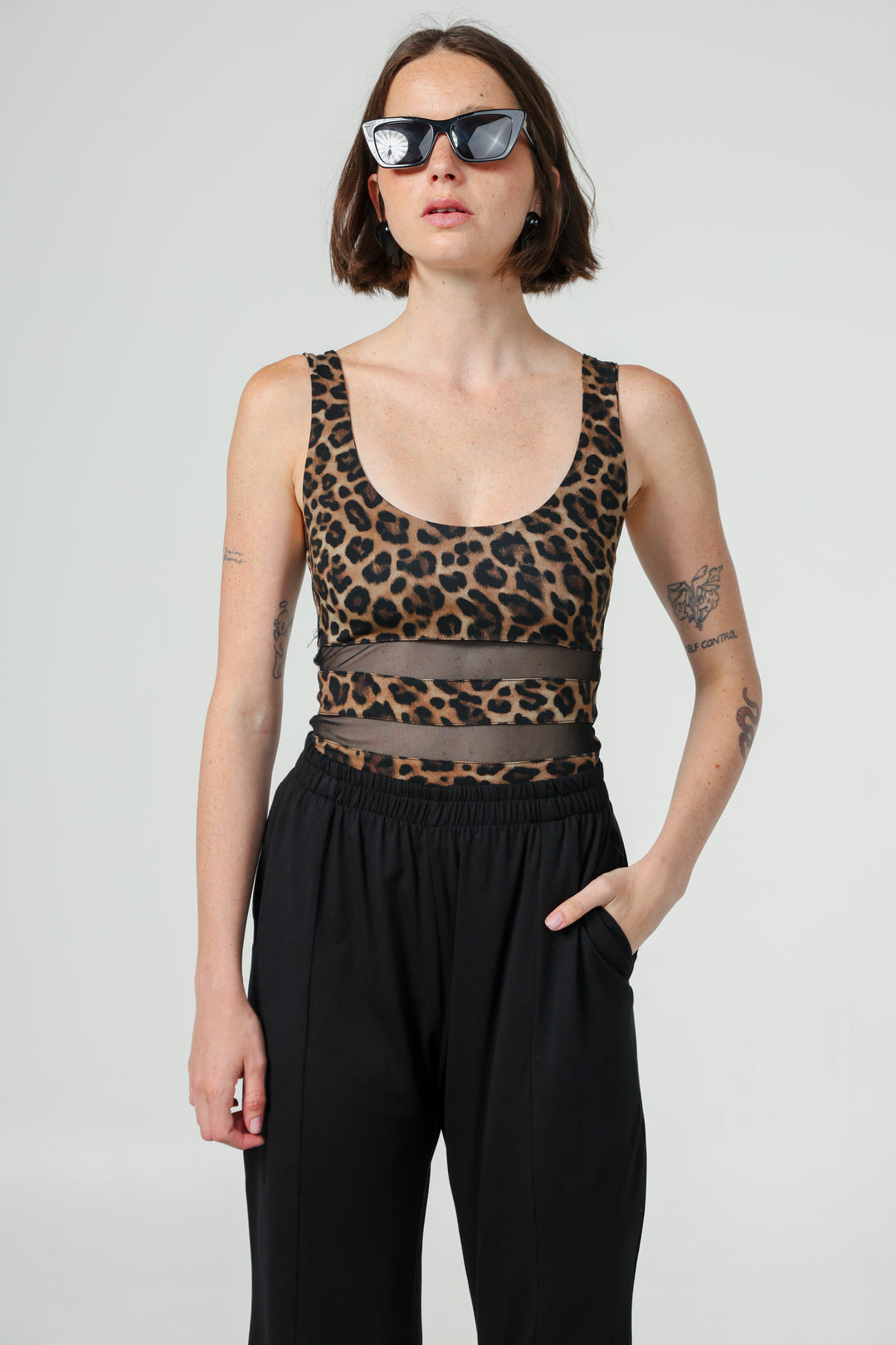בגד גוף מנומר מידה XS Fruit Leopard Bodysuit