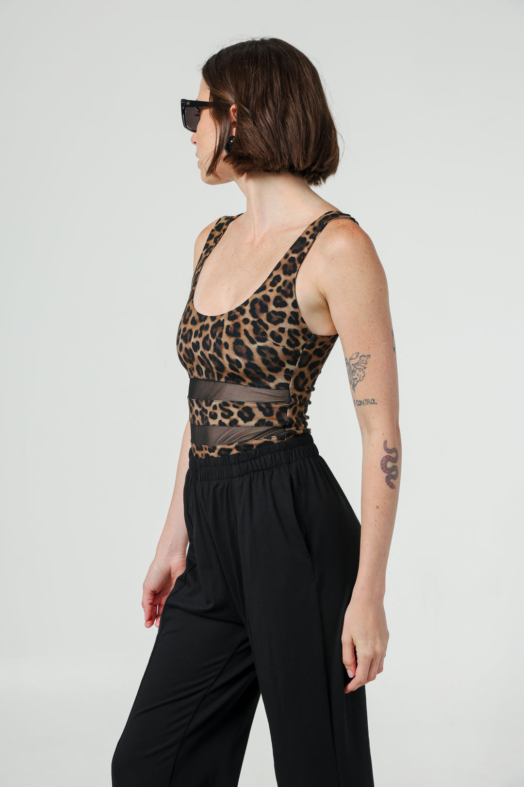 בגד גוף מנומר לערב Fruit Leopard Bodysuit