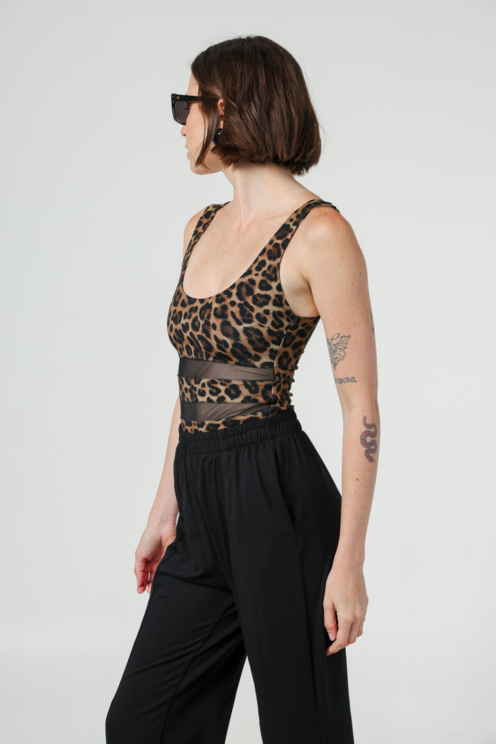 בגד גוף מנומר לערב Fruit Leopard Bodysuit