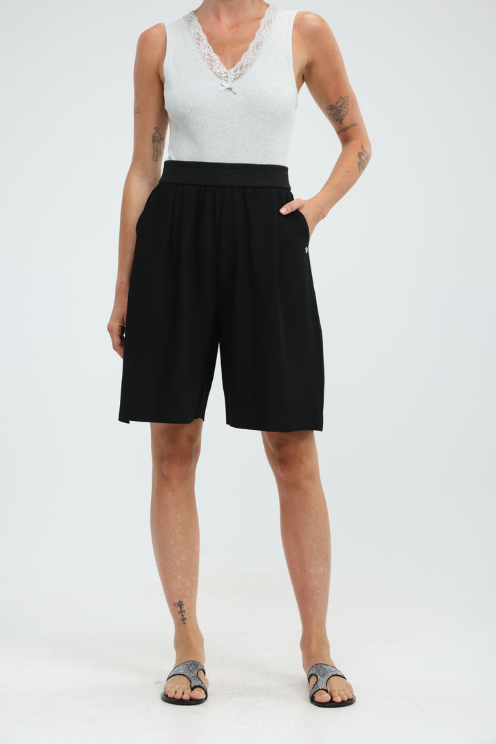 Foreign Black Bermuda Shorts