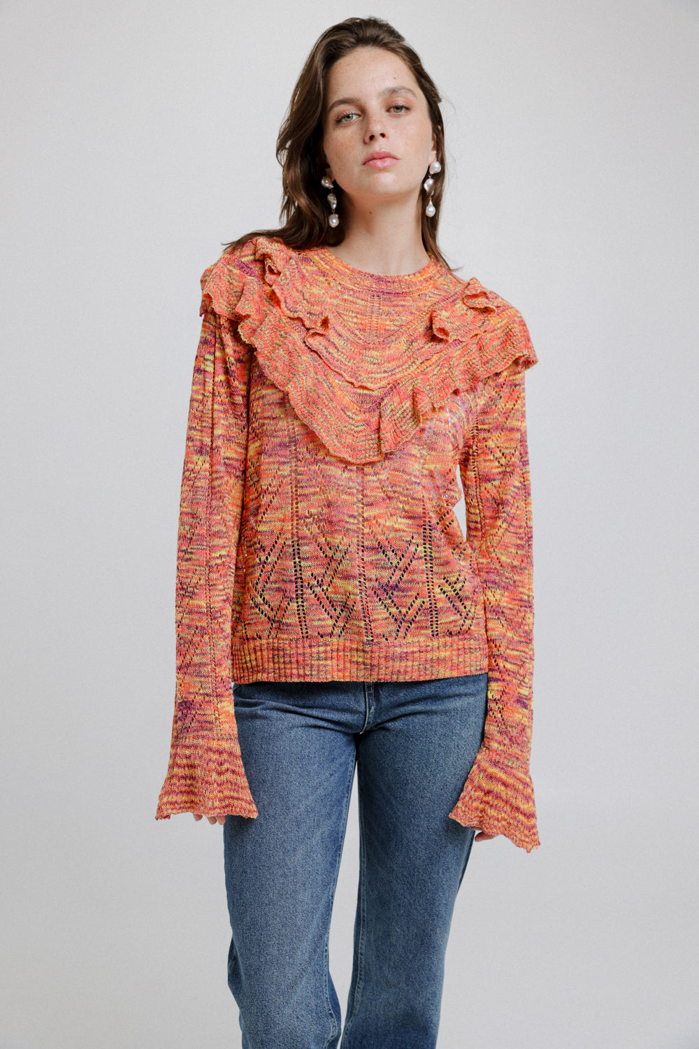 Melody Coral Sweater