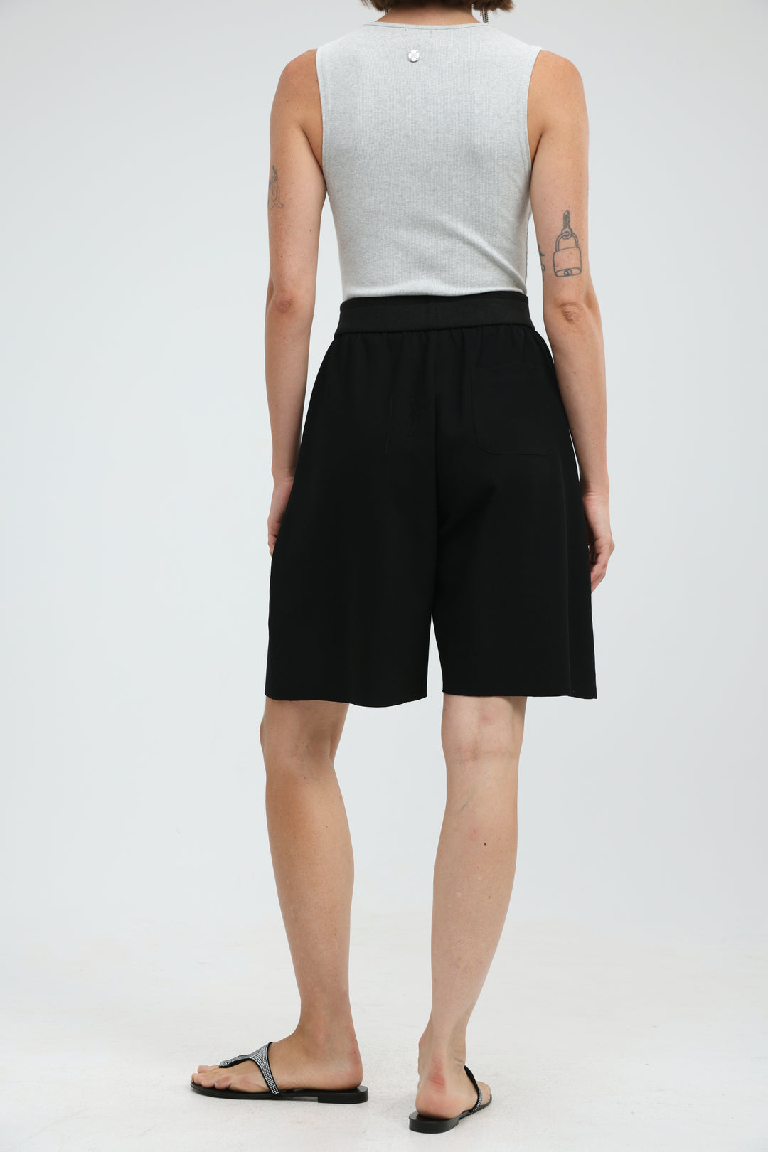 Foreign Black Bermuda Shorts