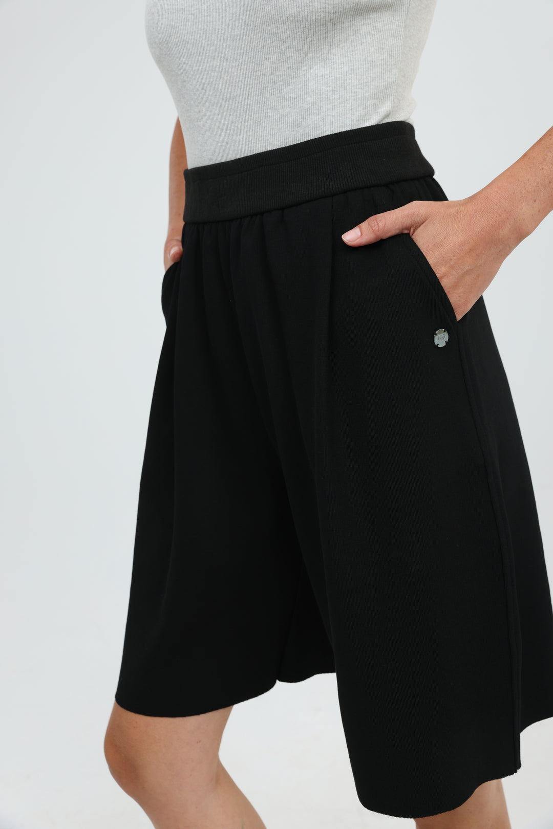 Foreign Black Bermuda Shorts