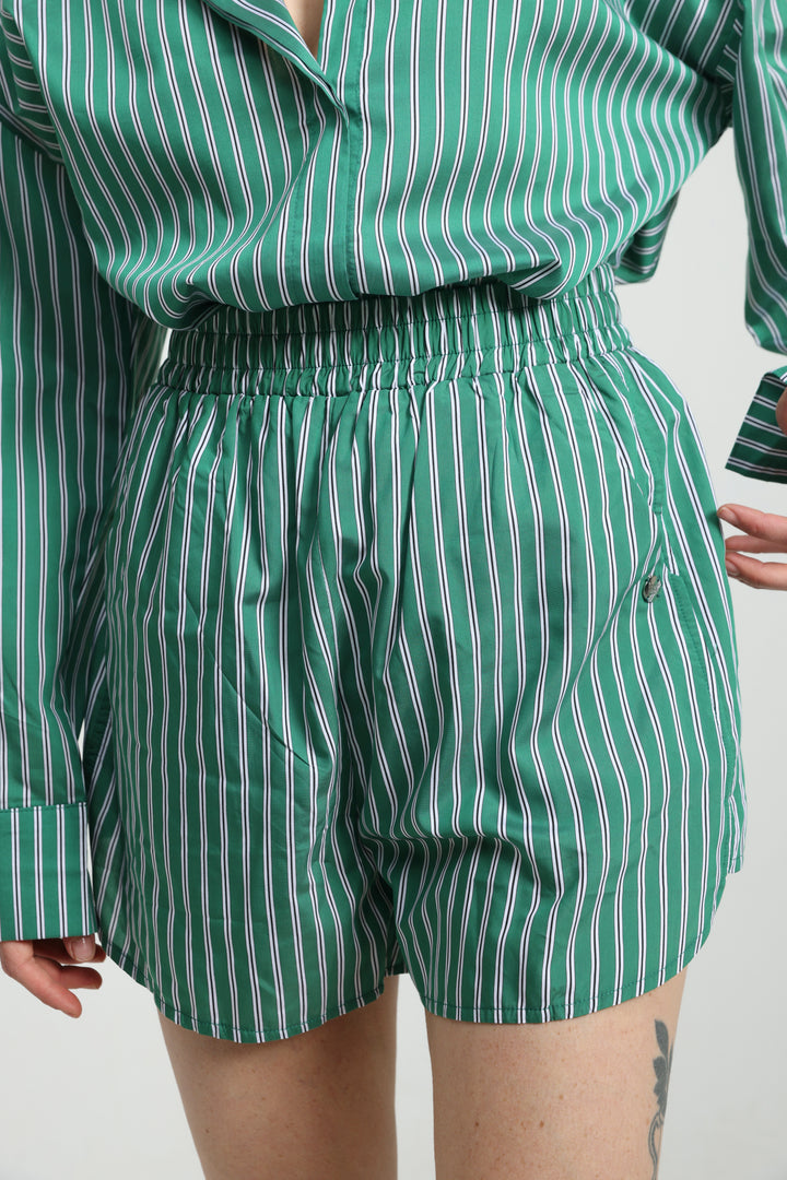 Buni's Green Striped Shorts