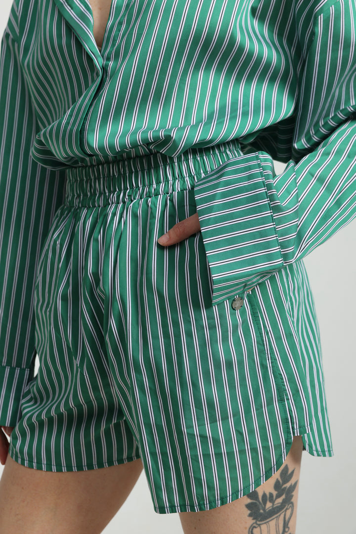Buni's Green Striped Shorts