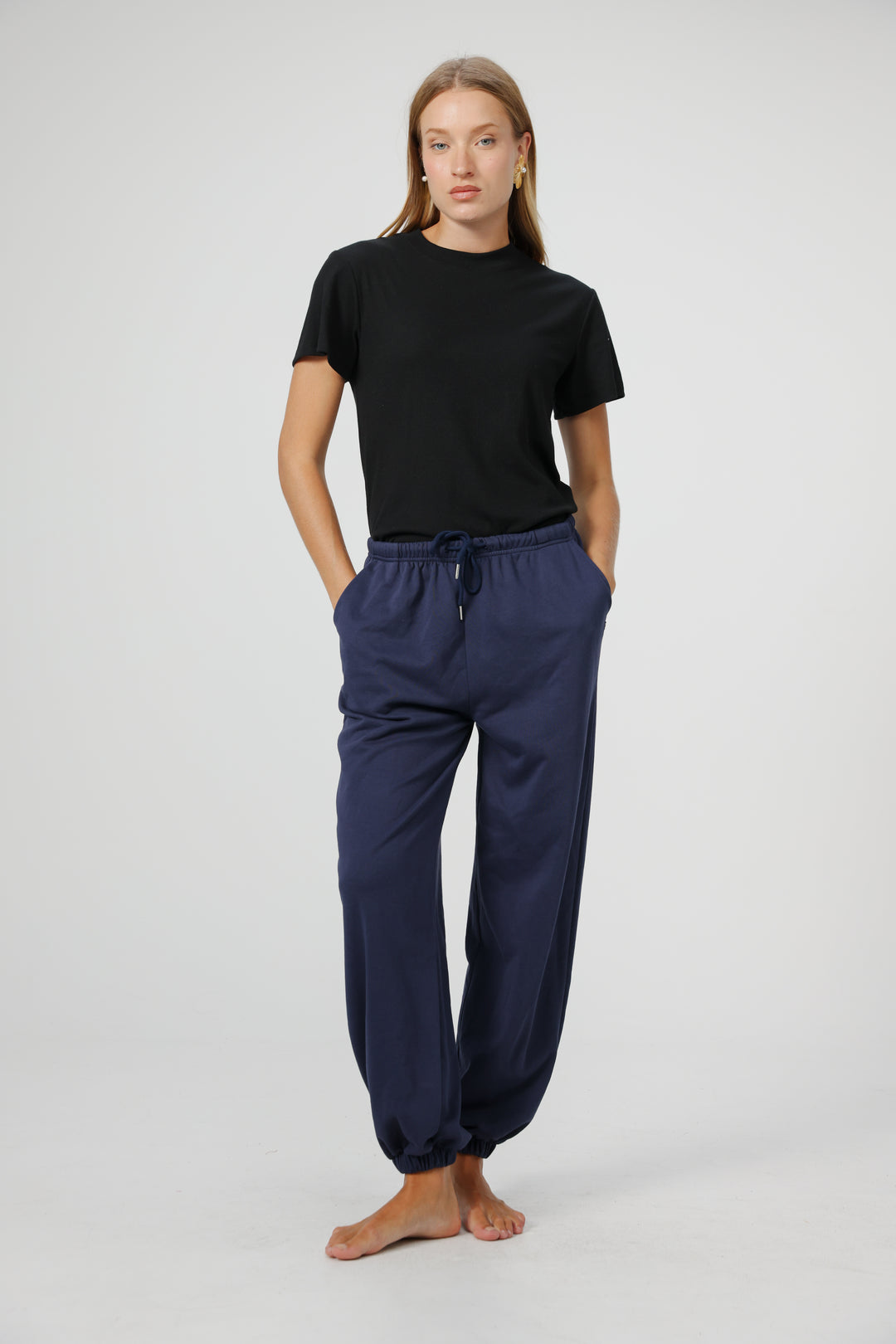 Clean02 Rib Black T-Shirt