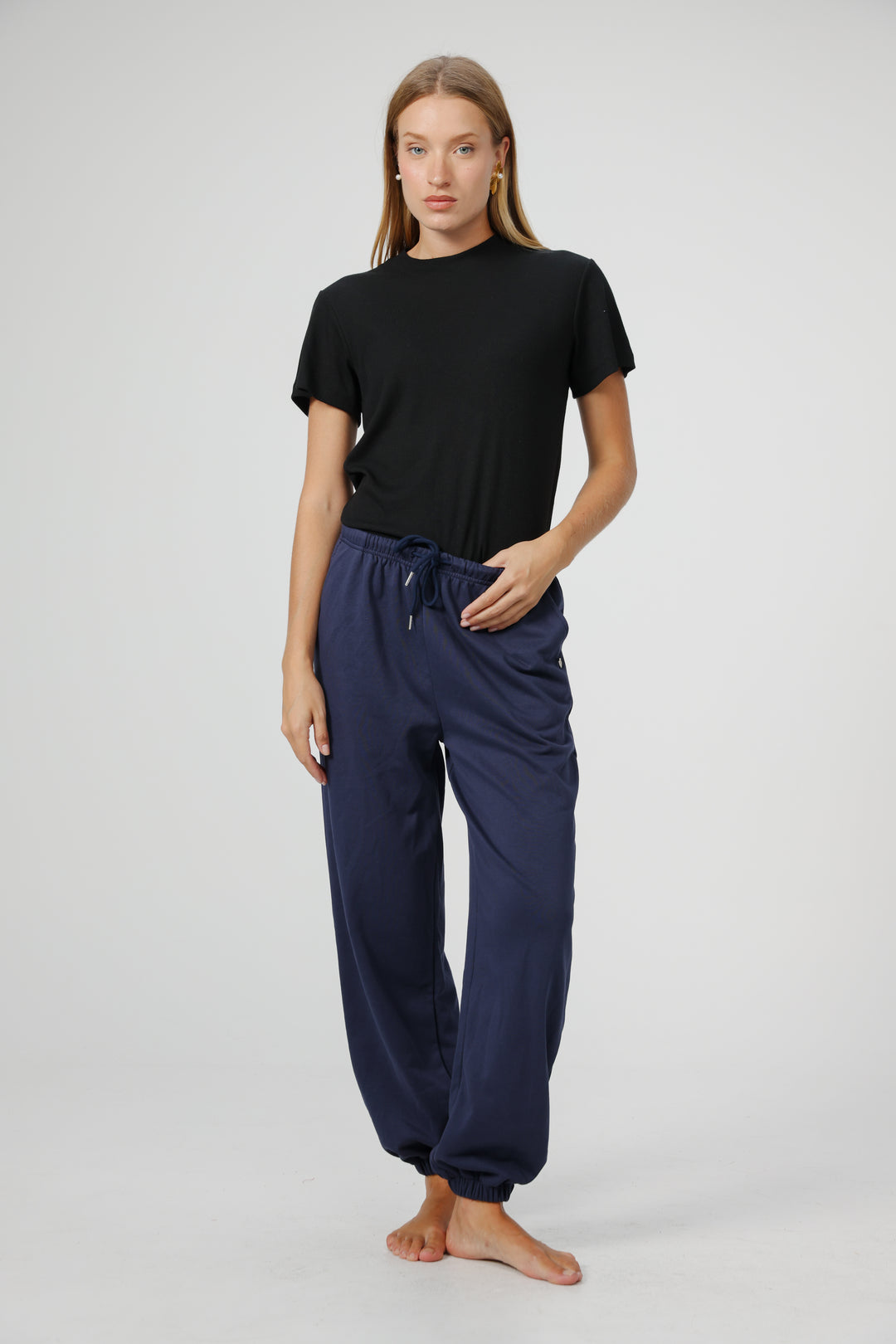 Clean02 Rib Black T-Shirt