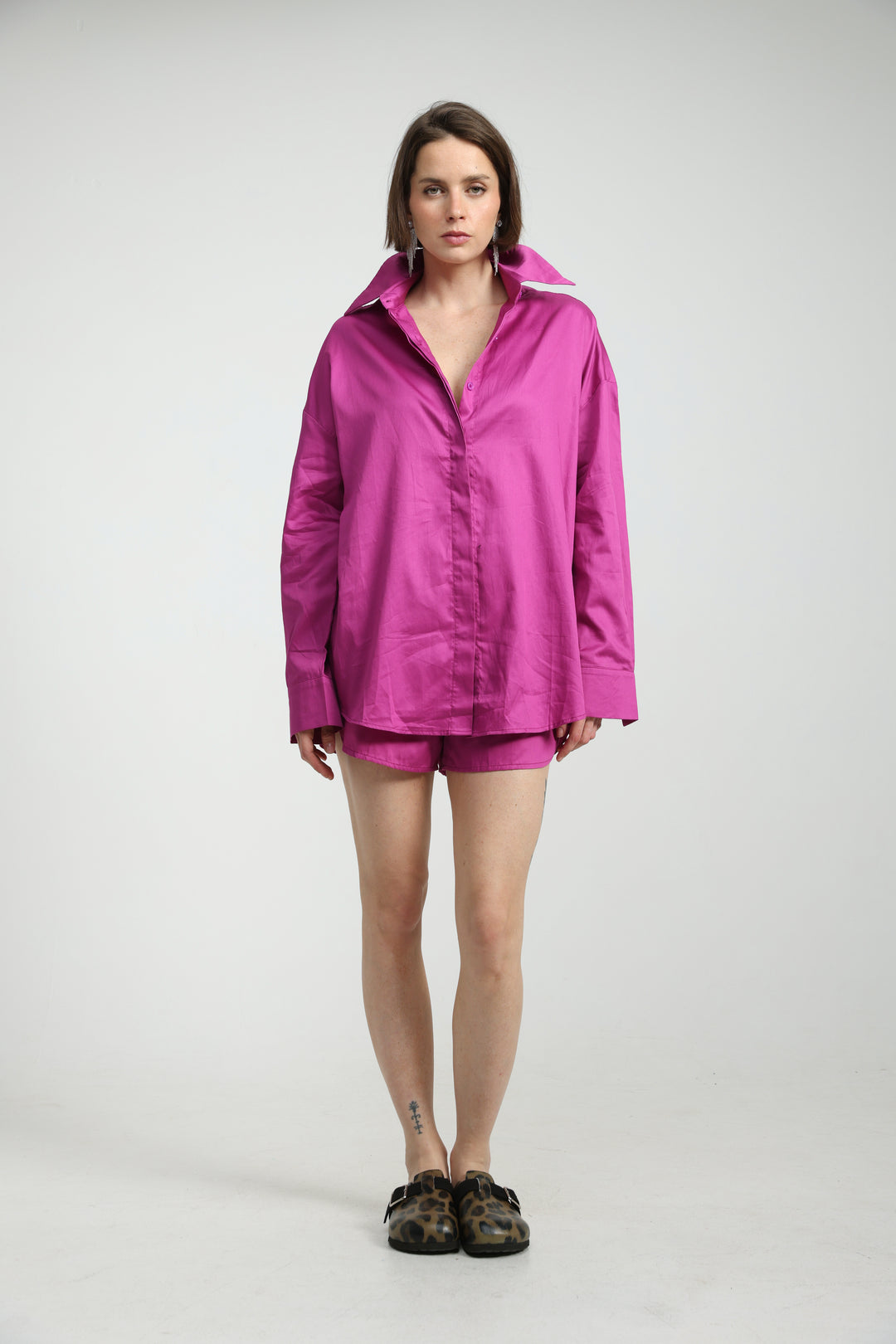 Hot Pink Buttoned Shirt
