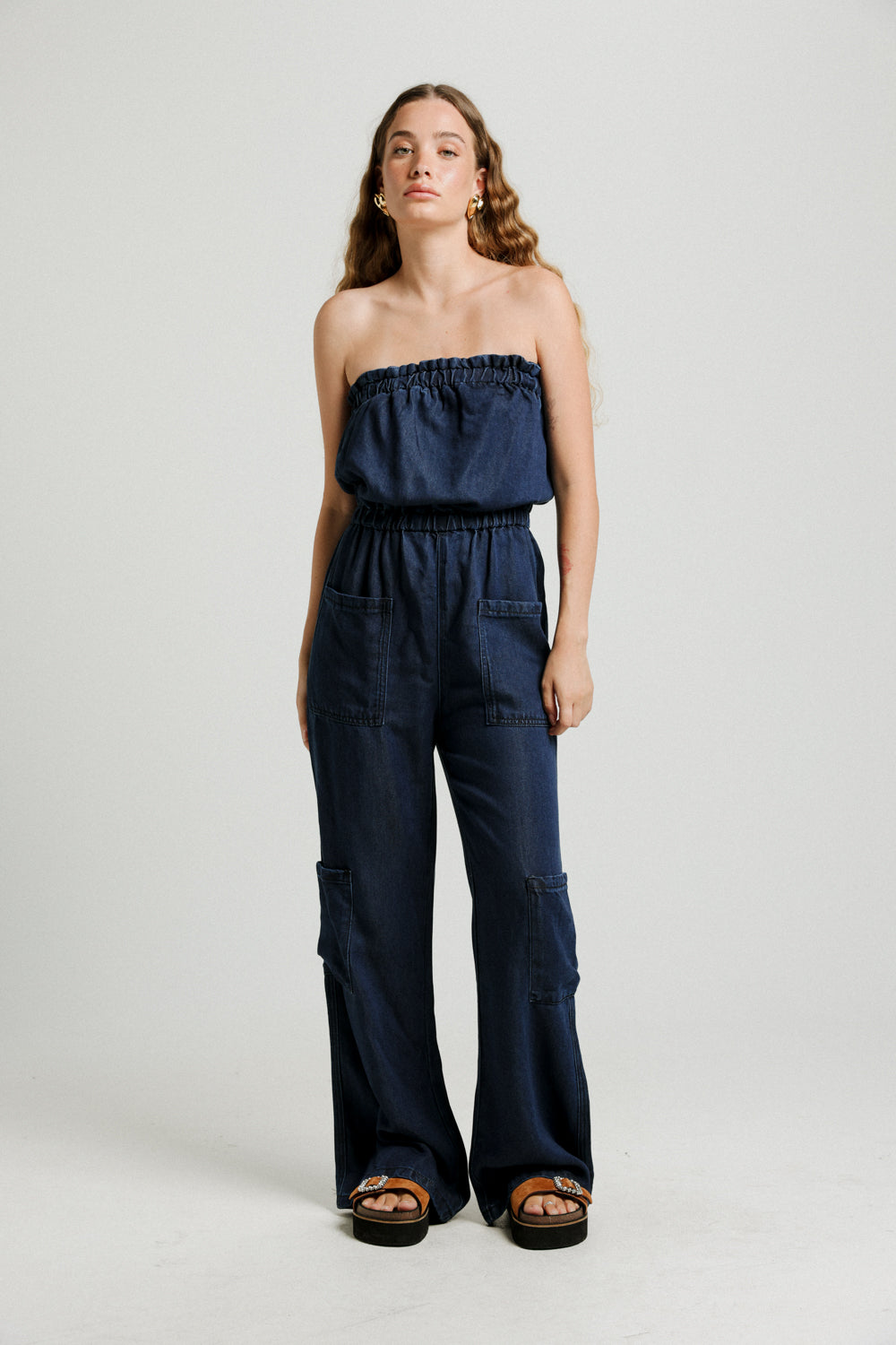 Show Dark Denim Jumpsuit