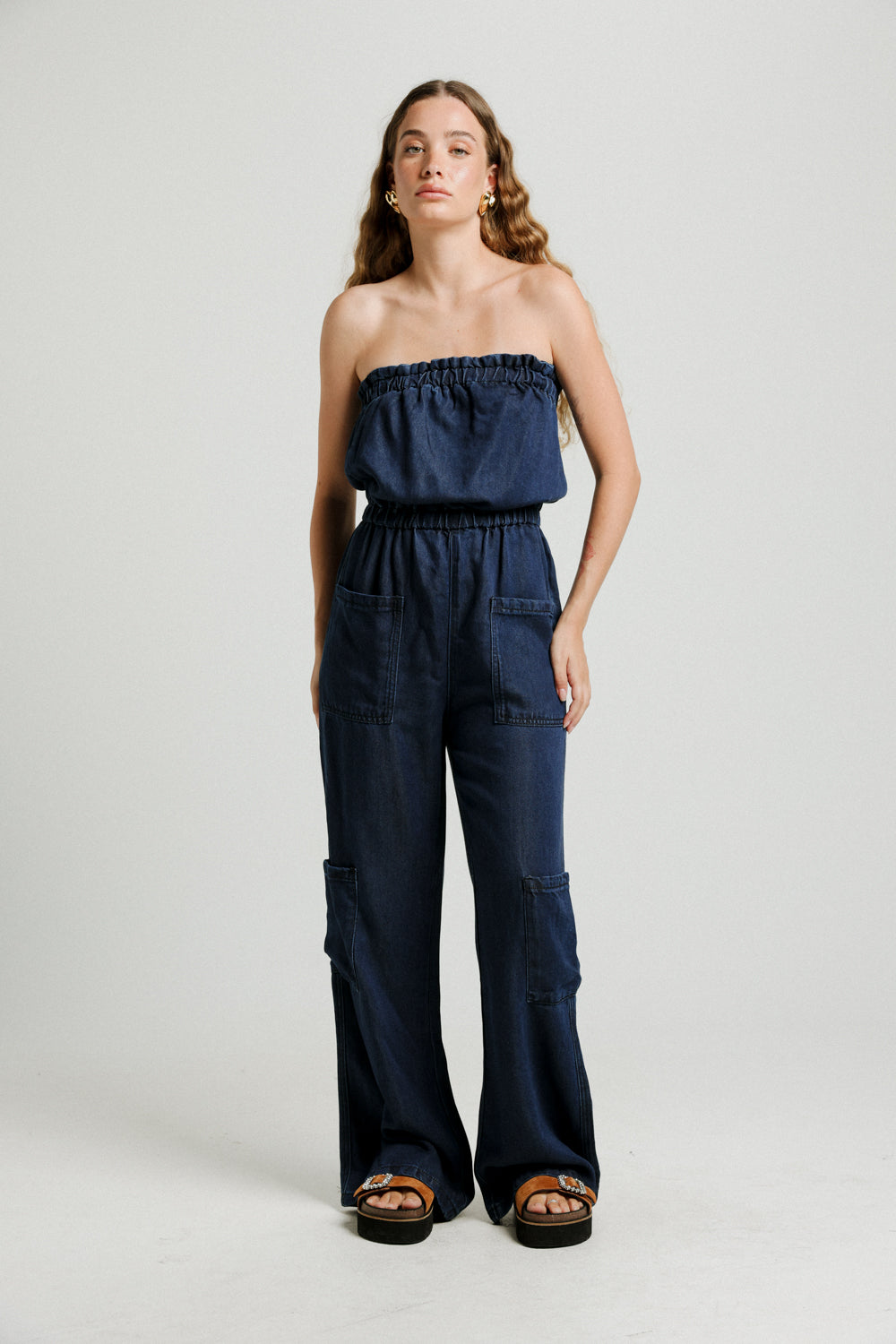 Show Dark Denim Jumpsuit