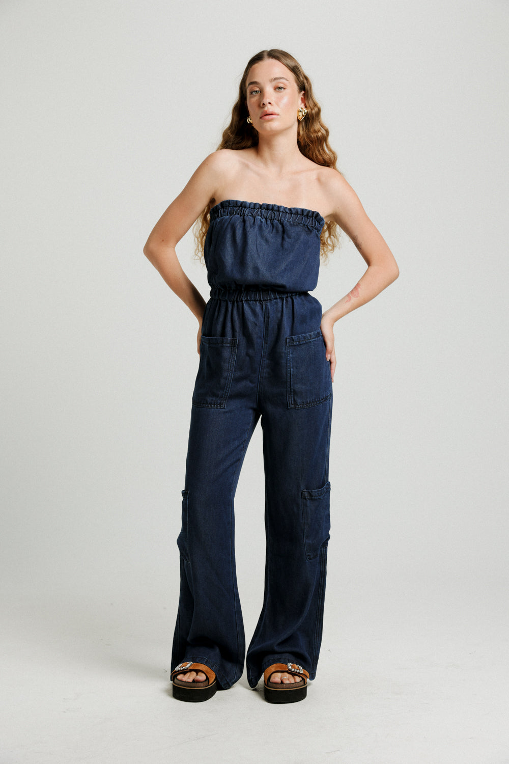 Show Dark Denim Jumpsuit