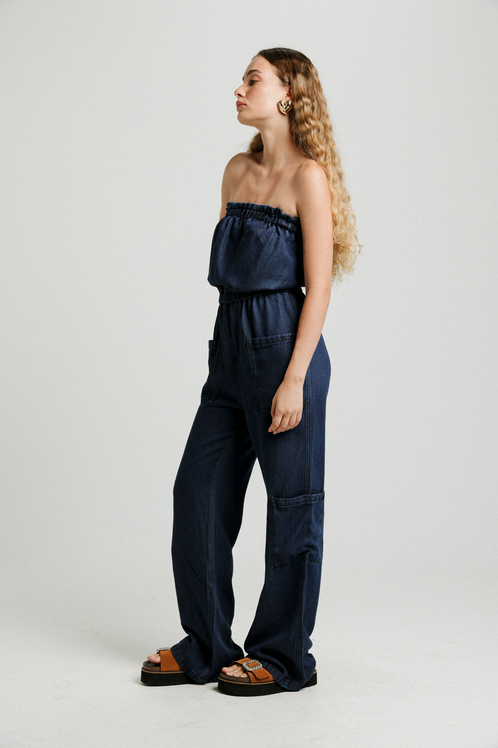 Show Dark Denim Jumpsuit