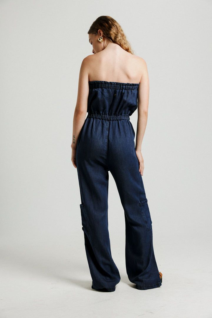 Show Dark Denim Jumpsuit