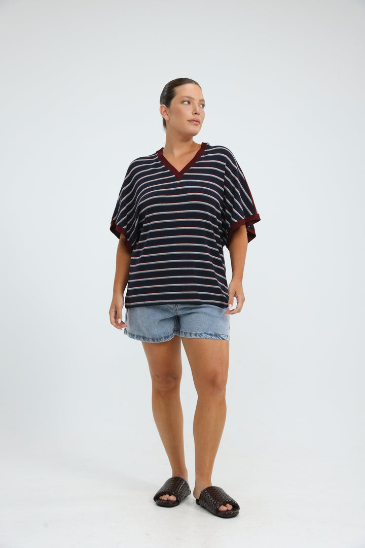 Proof Cream Striped T-Shirt