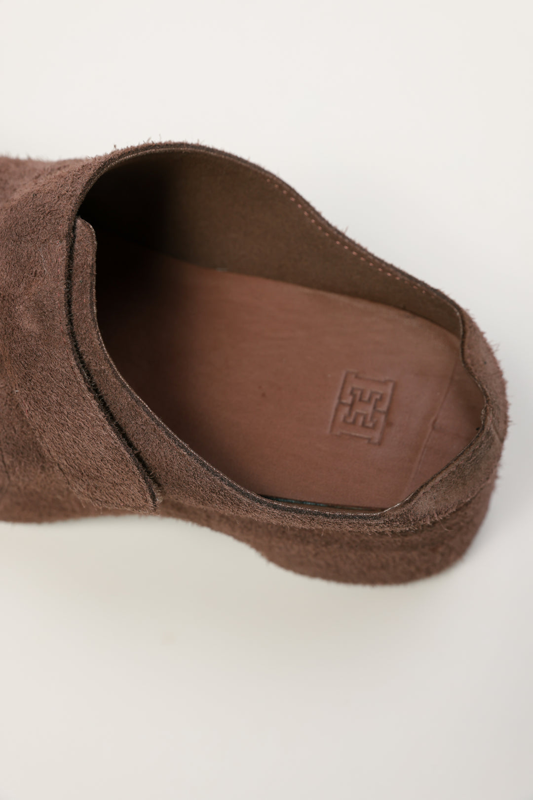 Mocha Textured Suede Clogs