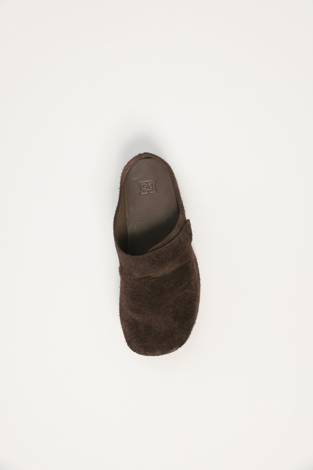 Chocolate Textured Suede Clogs