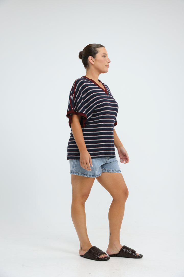 Proof Cream Striped T-Shirt